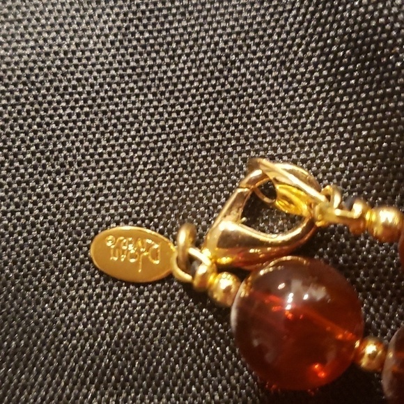 Joan Rivers set of 2 long statement necklaces in Amber color. - Picture 4 of 7